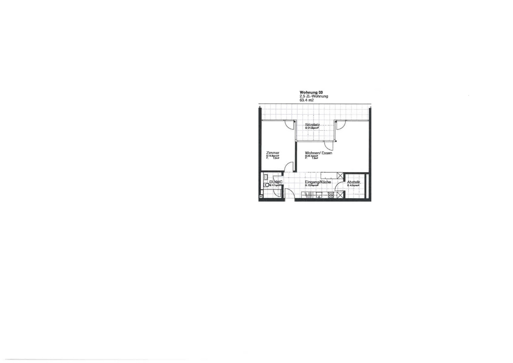 Appartement de 2 ½ pièces