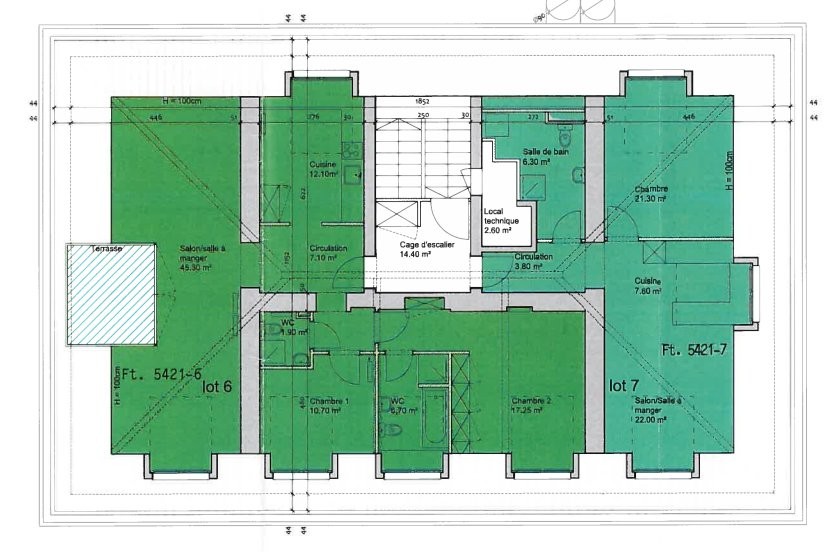2 rooms mansard