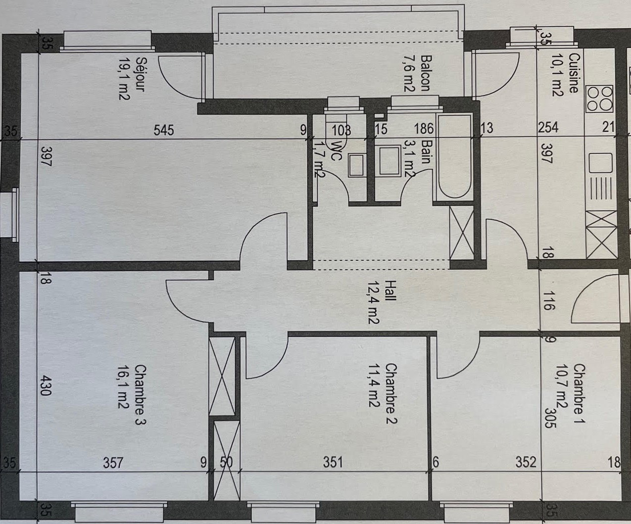 4 ½ rooms apartment