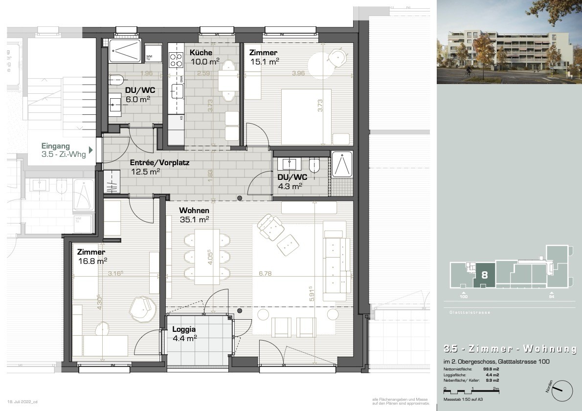 3 ½ Zimmer-Wohnung