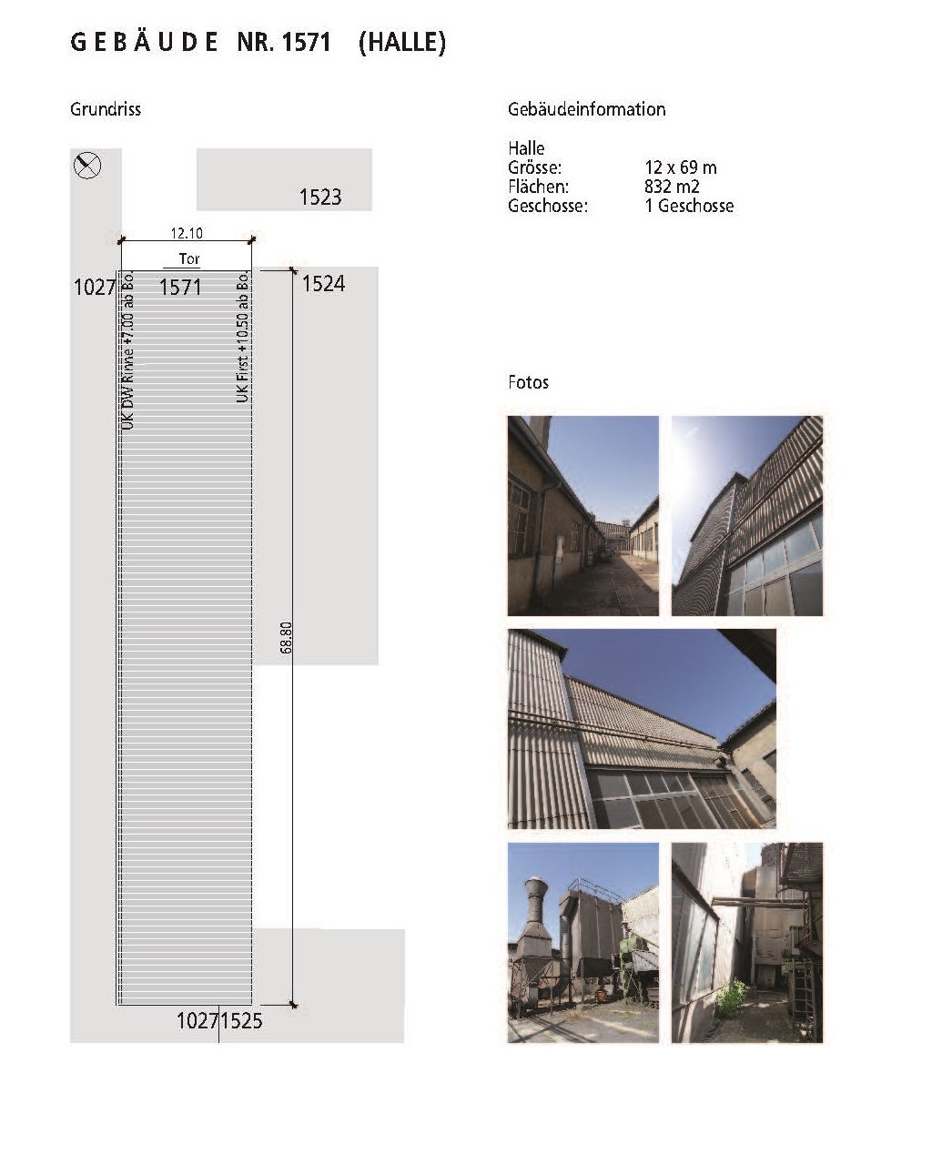 750m² industrial object