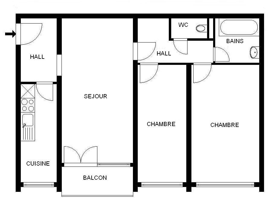 4 rooms apartment, photo 2 of 7