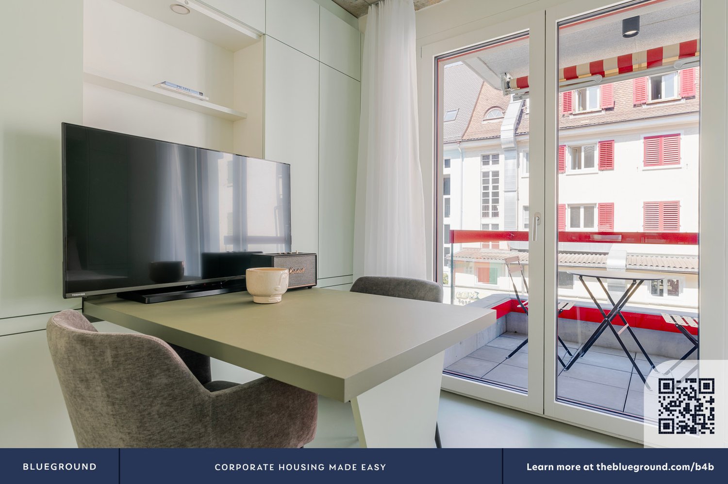 1 ½ pièces appartement meublé