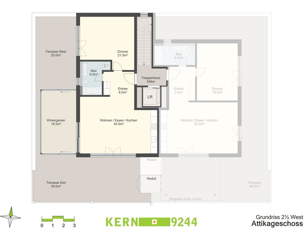 2 ½ rooms apartment