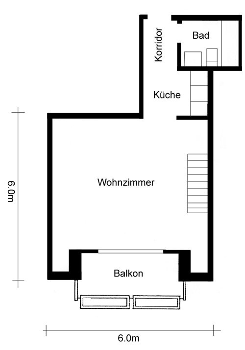2 rooms duplex, photo 8 of 9