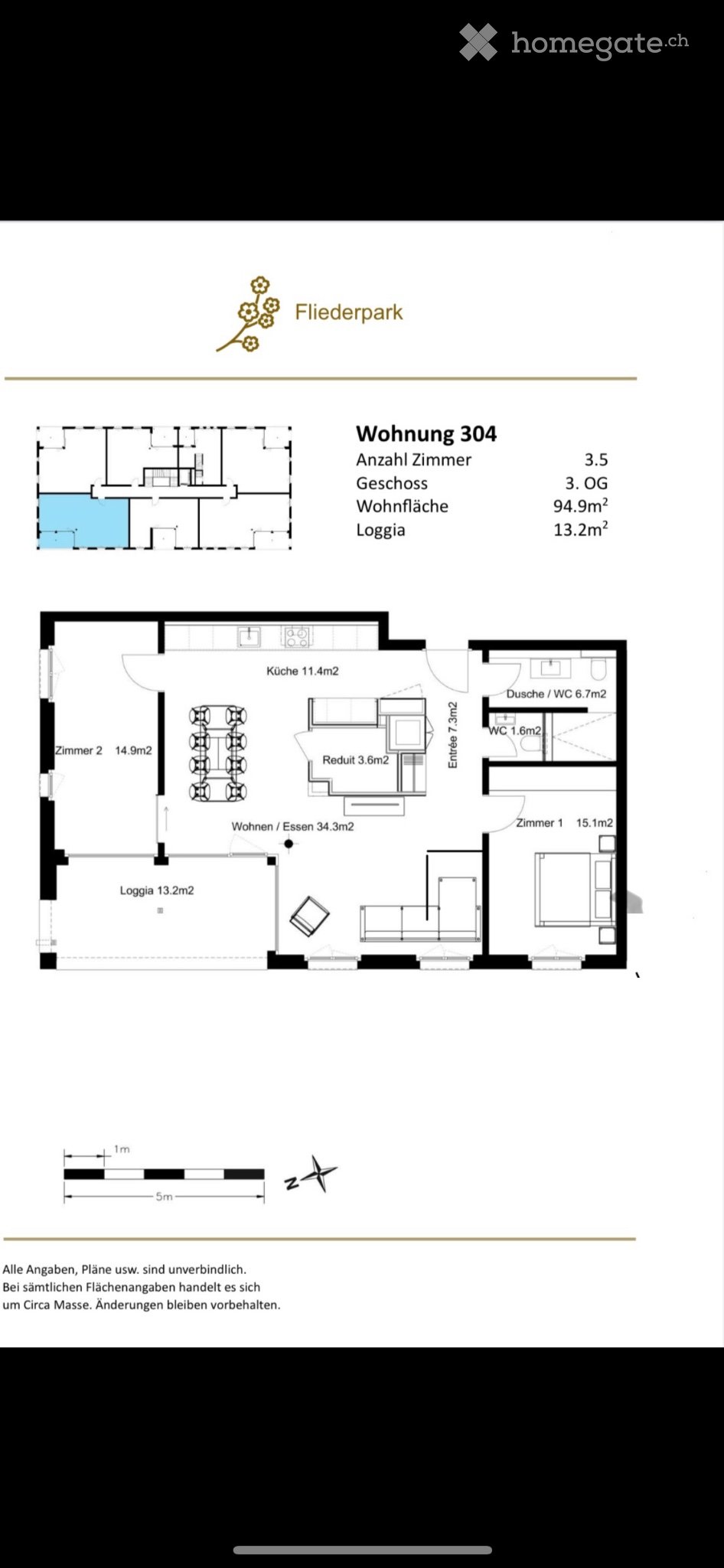 3 rooms apartment, photo 1 of 5