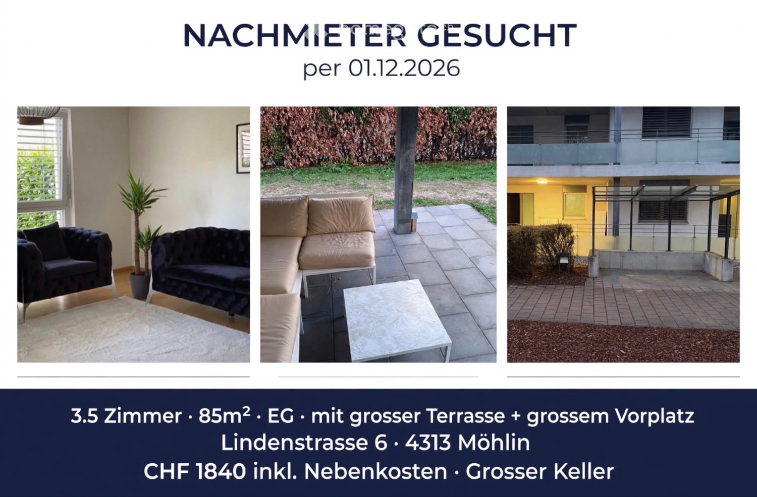 2 ½ rooms apartment