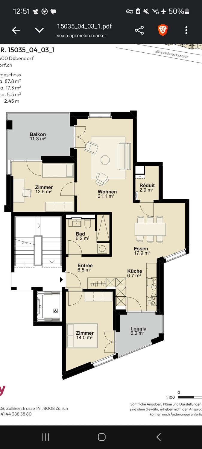Appartement de 2 ½ pièces