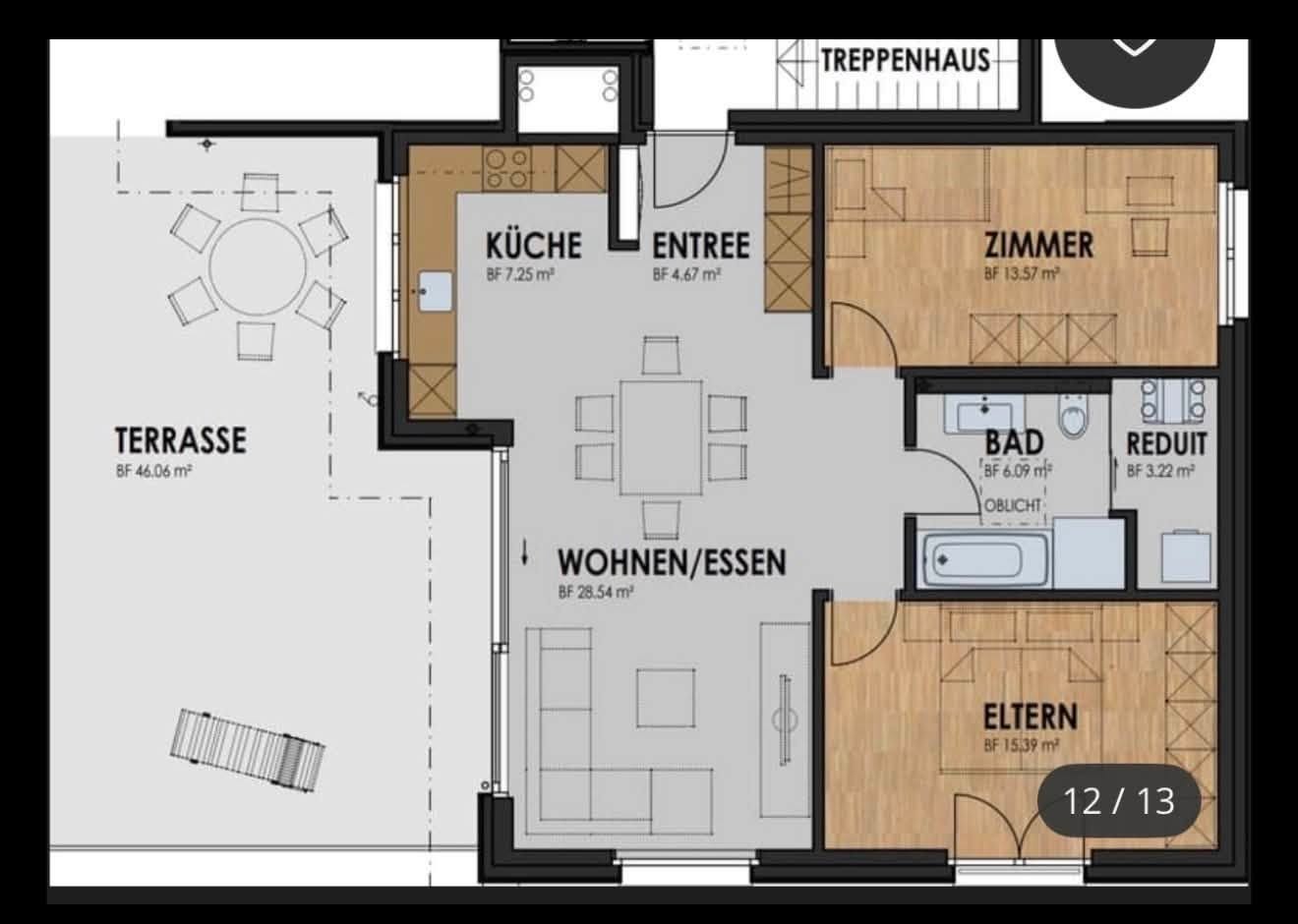 Appartement de 3 ½ pièces