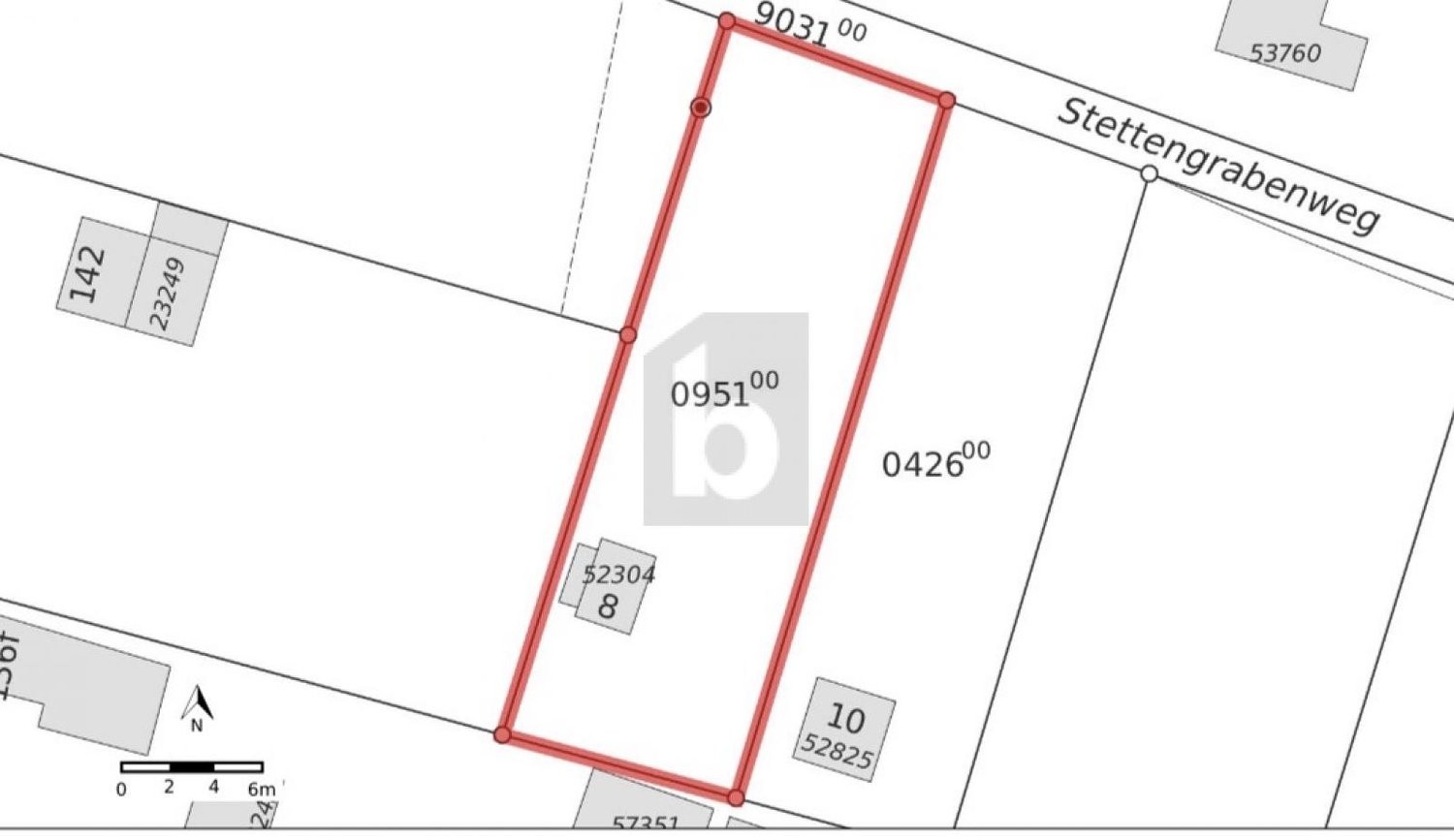 1751m² terrain à bâtir