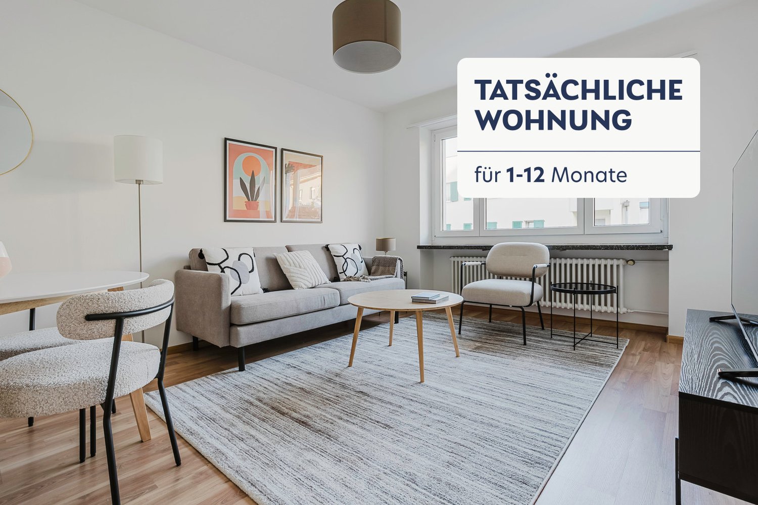 3 ½ rooms furnished flat