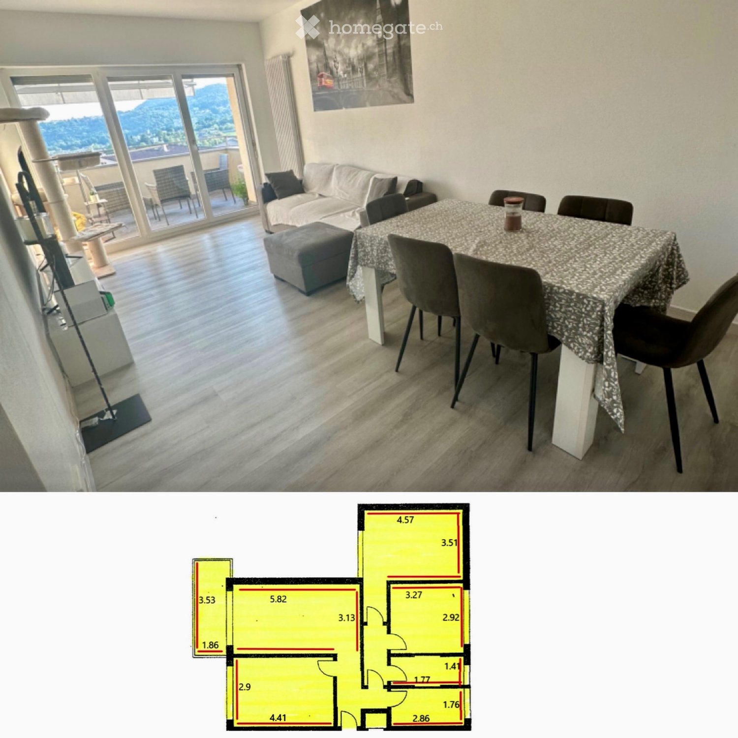 4 rooms apartment, photo 1 of 5