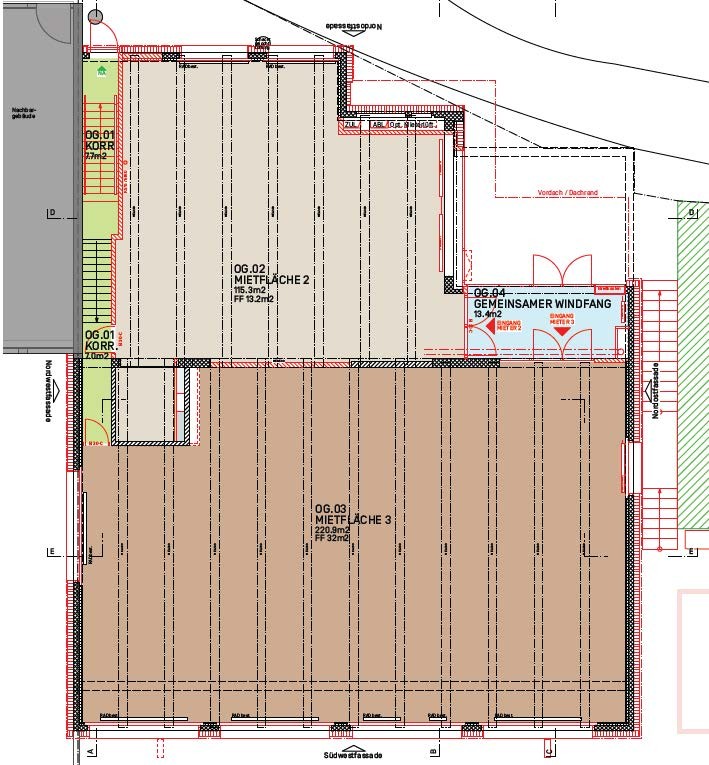 220m² bureau