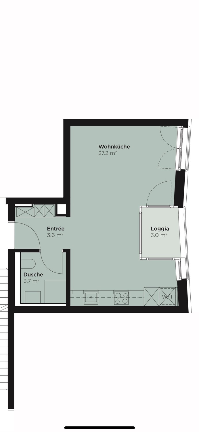 1 ½ rooms apartment, photo 3 of 6