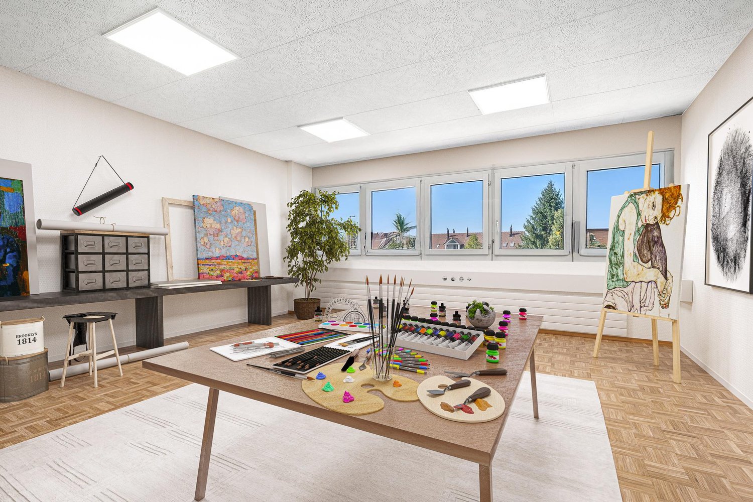 55m² office