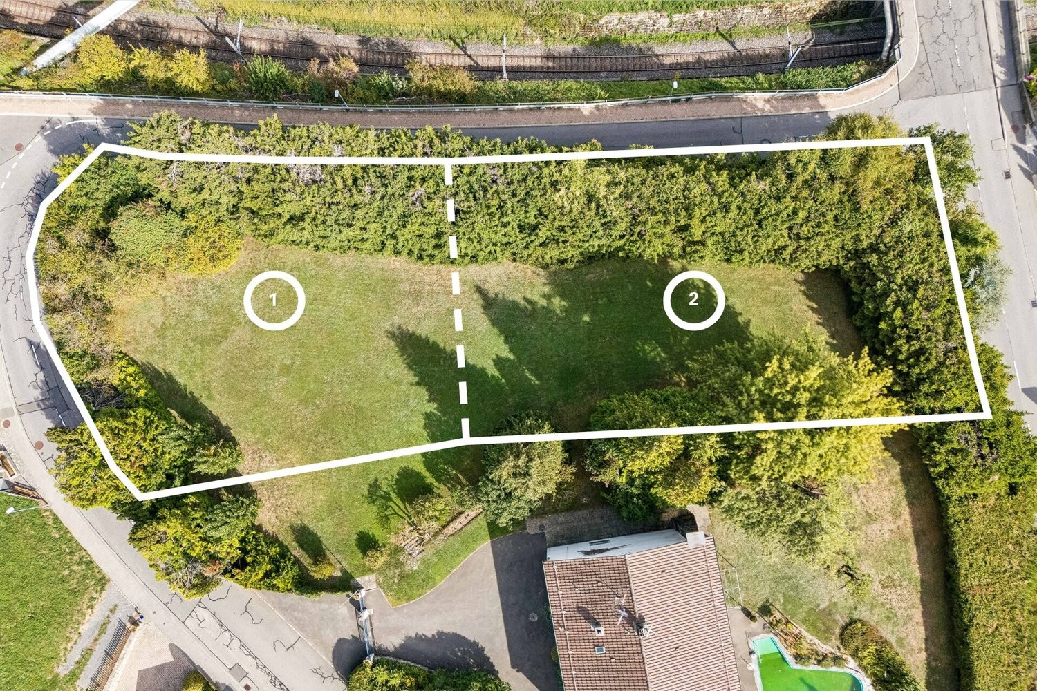 1000m² terrain à bâtir