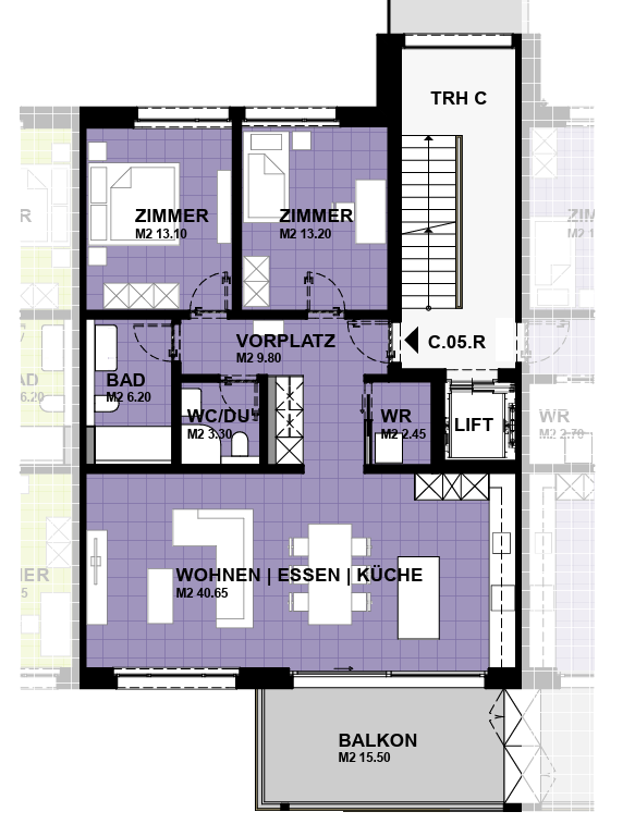 Appartement de 3 ½ pièces