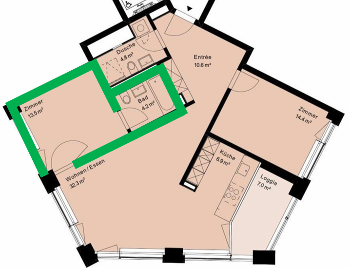 Room in a shared flat, photo 7 of 7