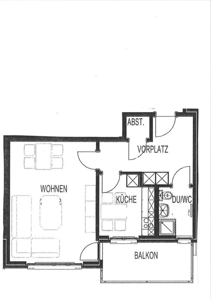 1 ½ rooms apartment