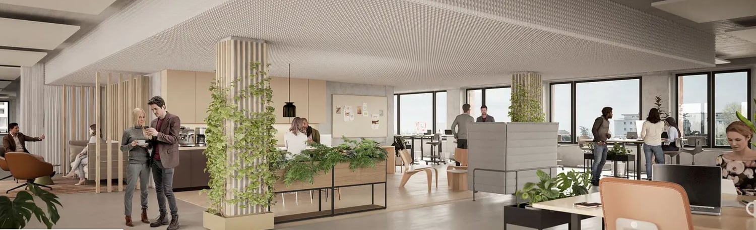 500m² office
