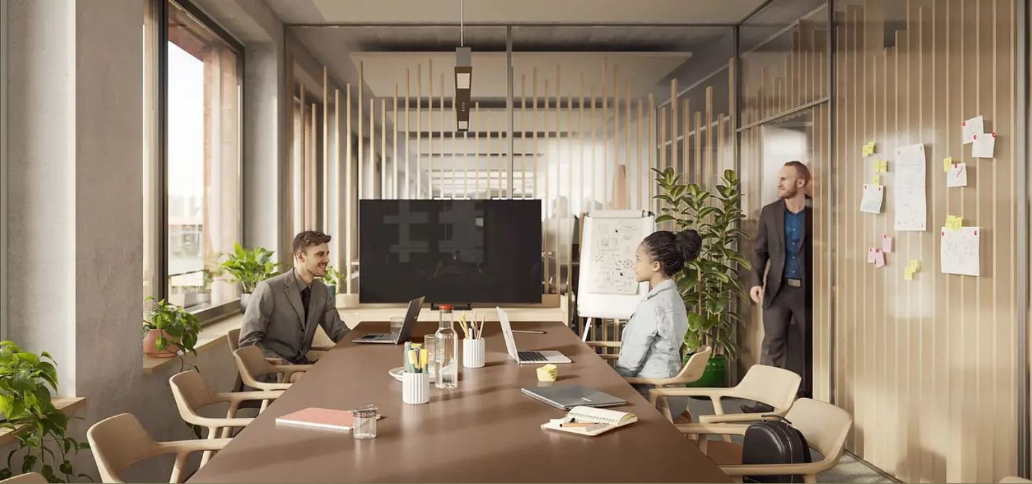 500m² office