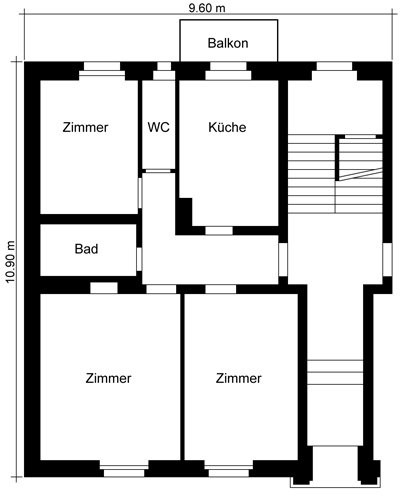 3 rooms apartment, photo 2 sur 7