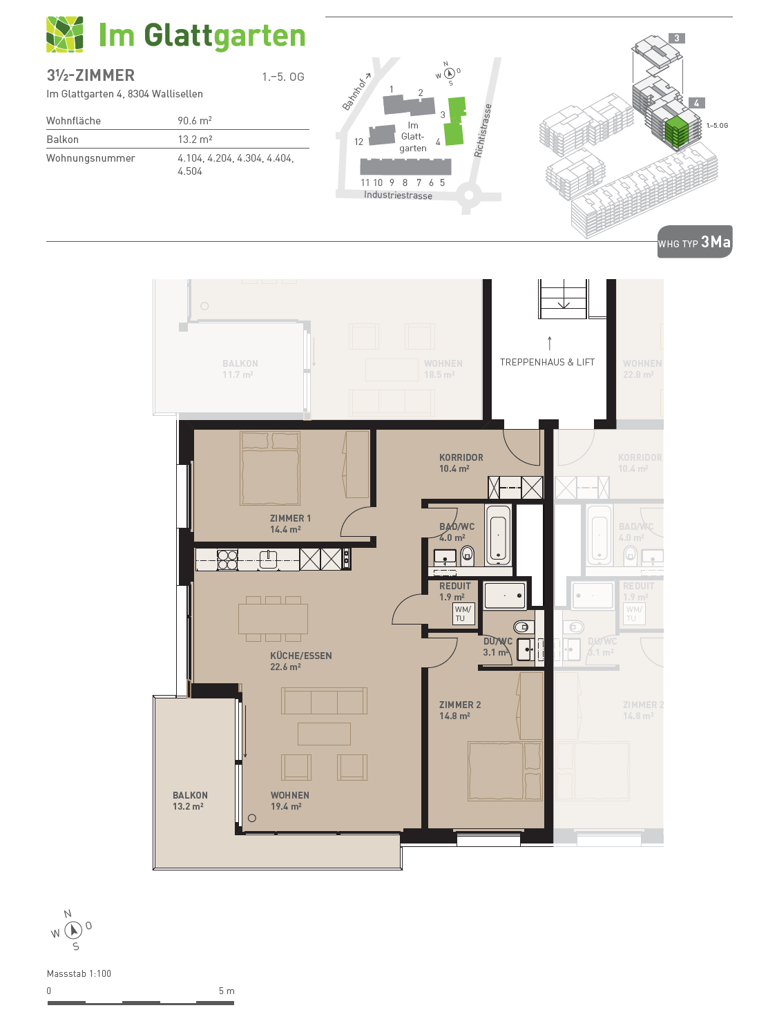4 ½ rooms apartment