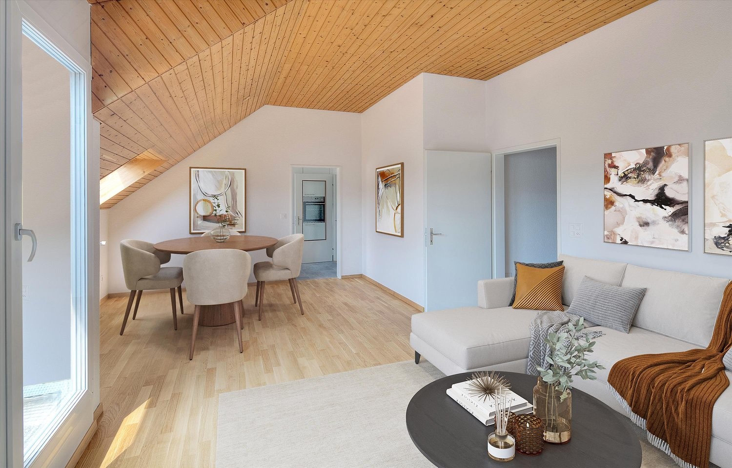 4 ½ locali appartamento in mansarda