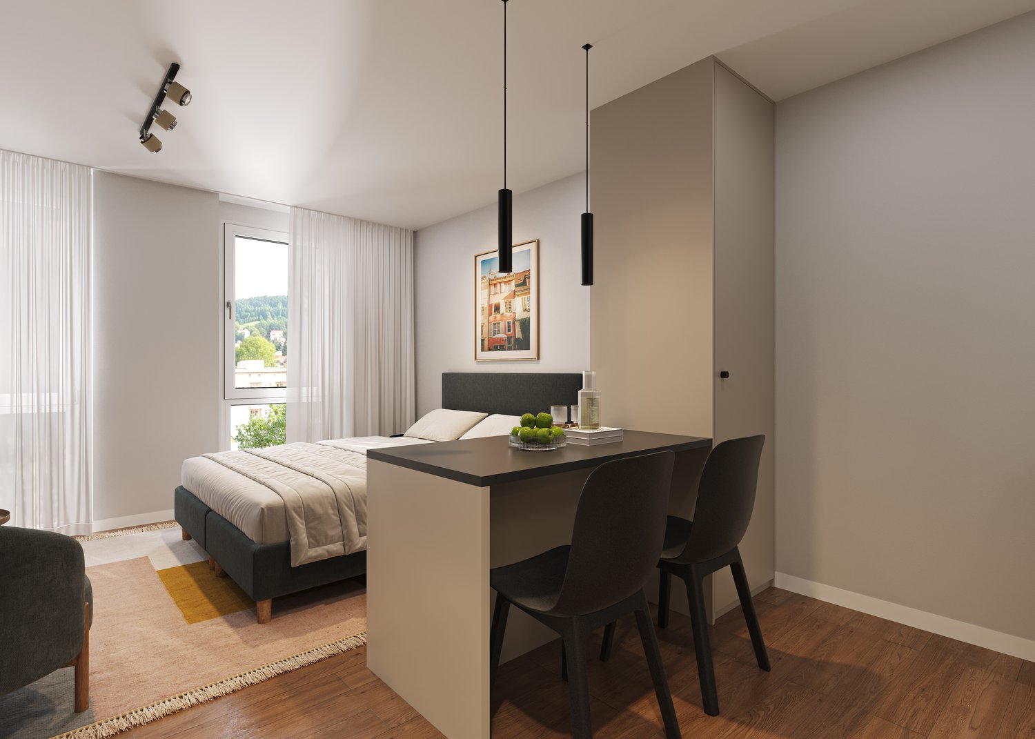 Appartement meublé de 2 ½ pièces