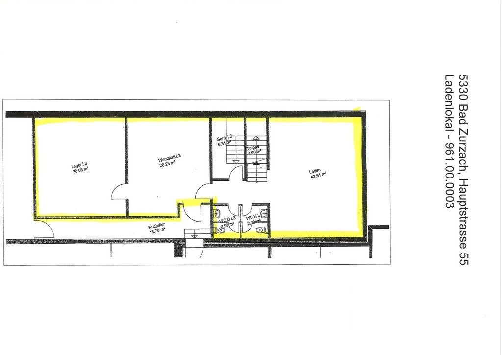 Negozio di 173m²