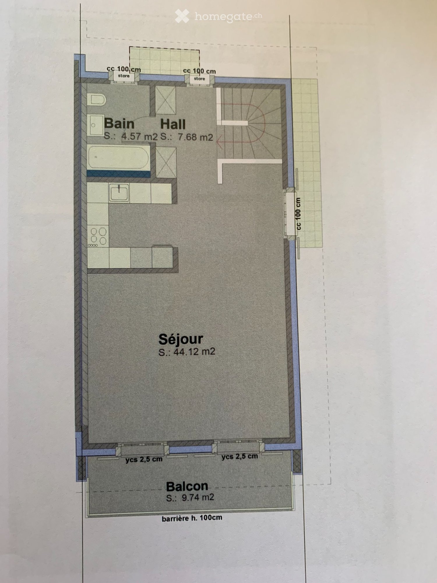 2 ½ rooms apartment