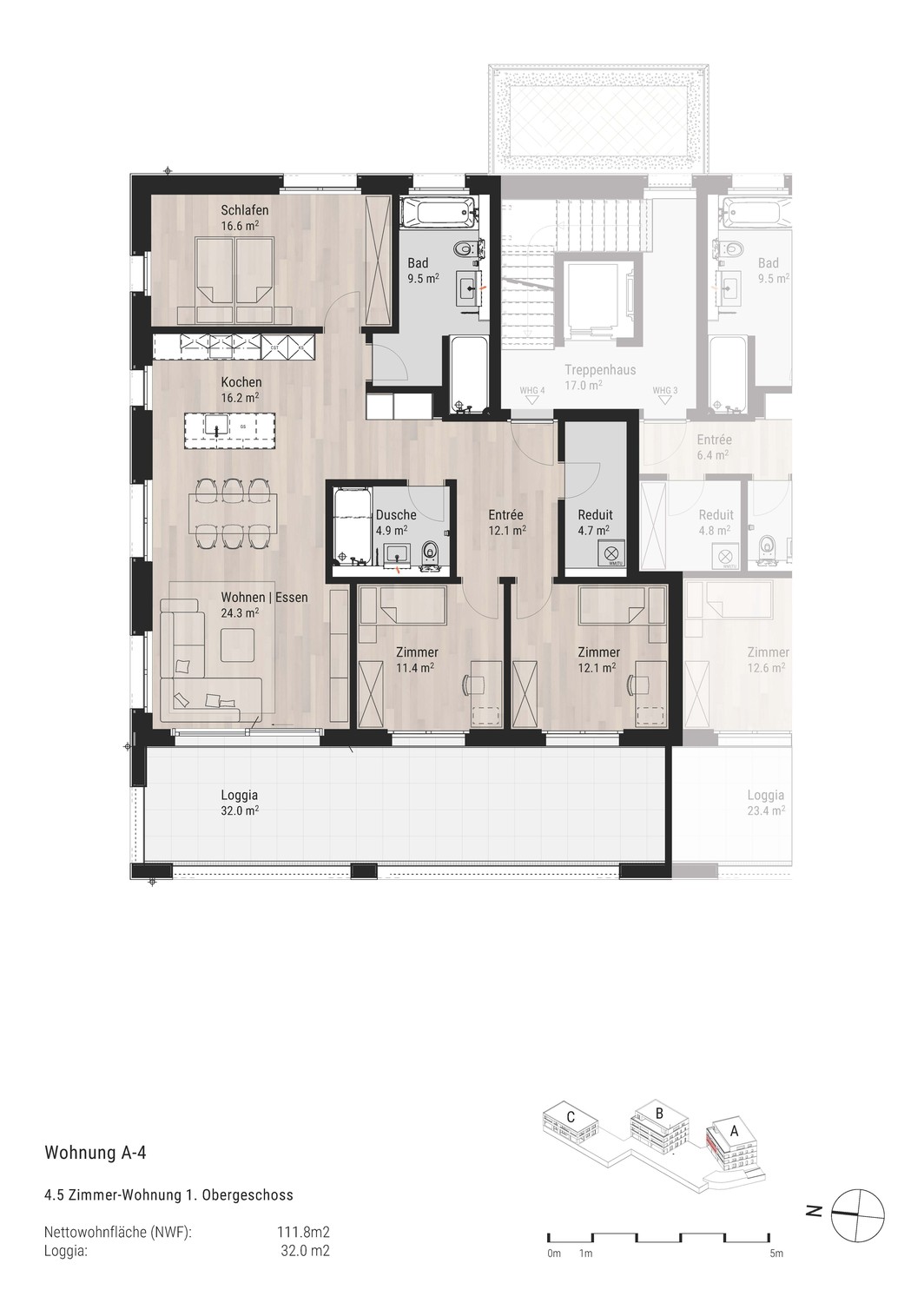 4 ½ pièces appartement