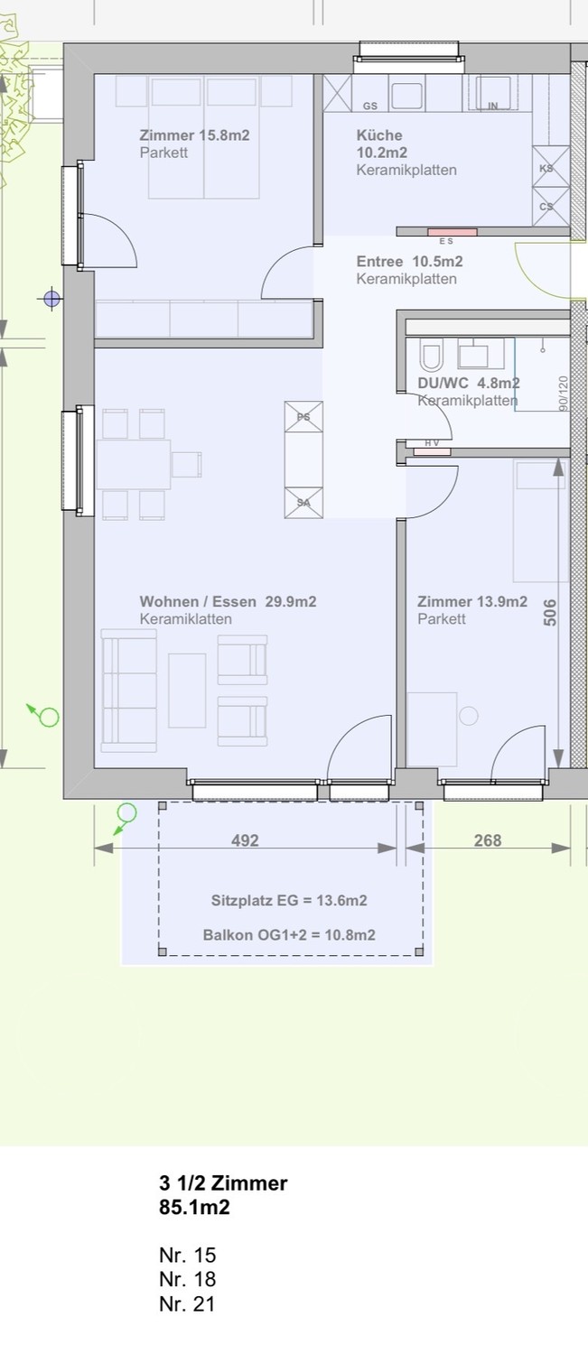 Chambre dans un appartement partagé