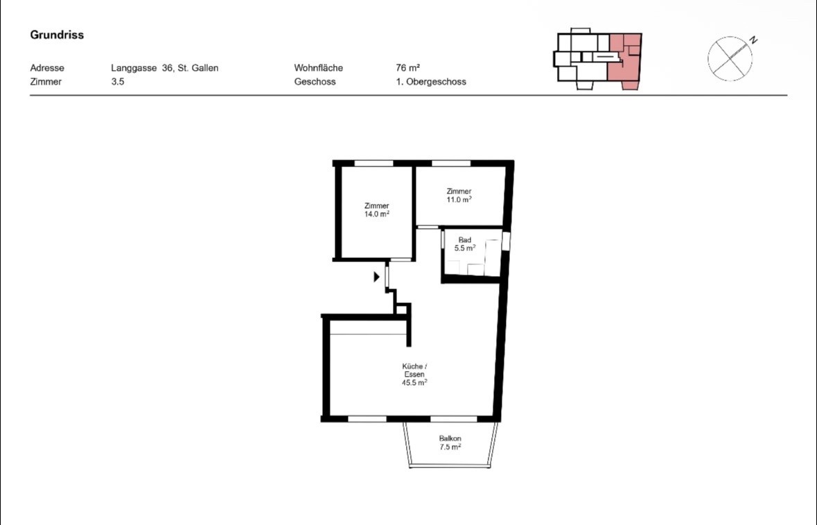 3 ½ rooms apartment, photo 8 of 9