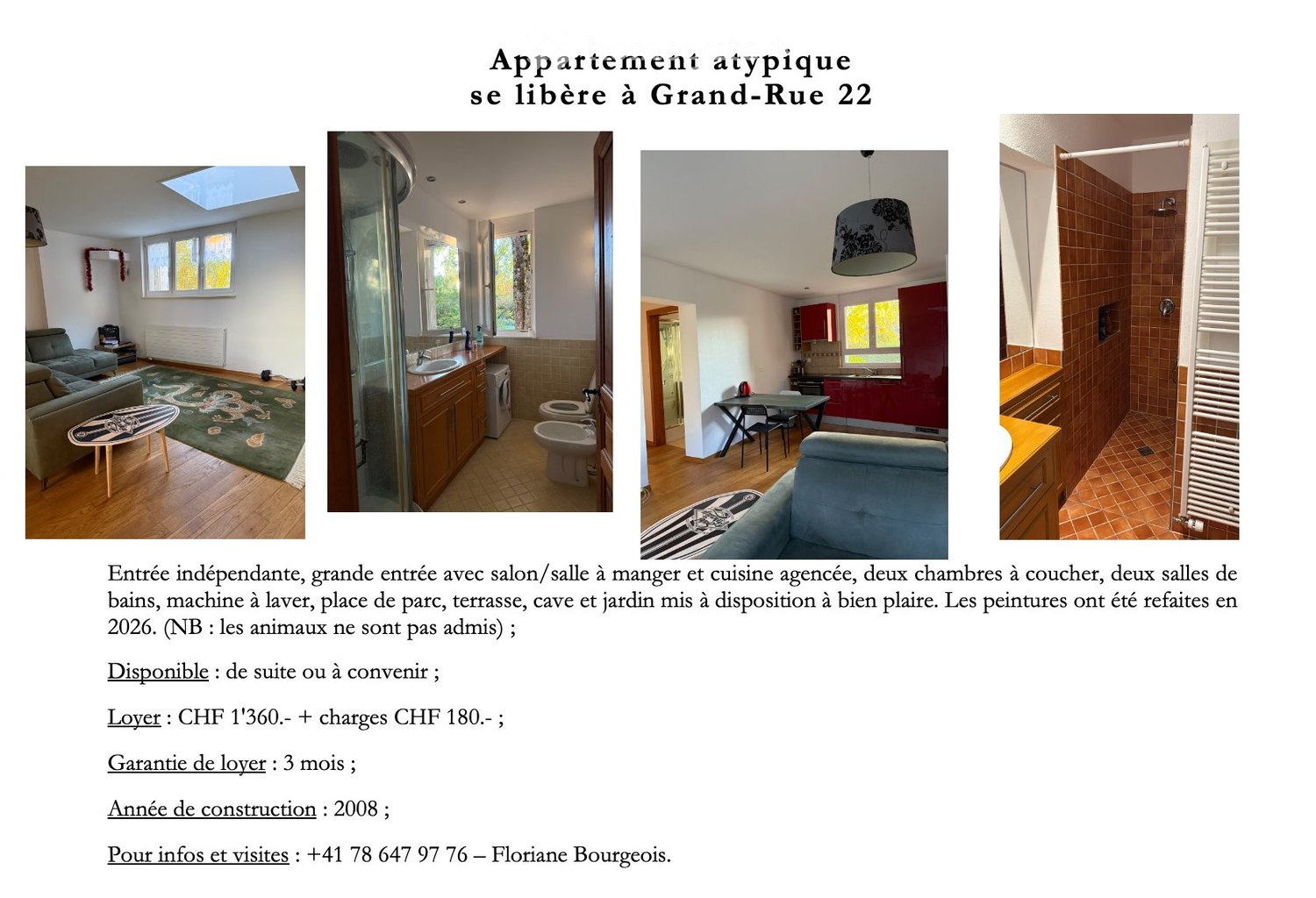 3 ½ rooms apartment
