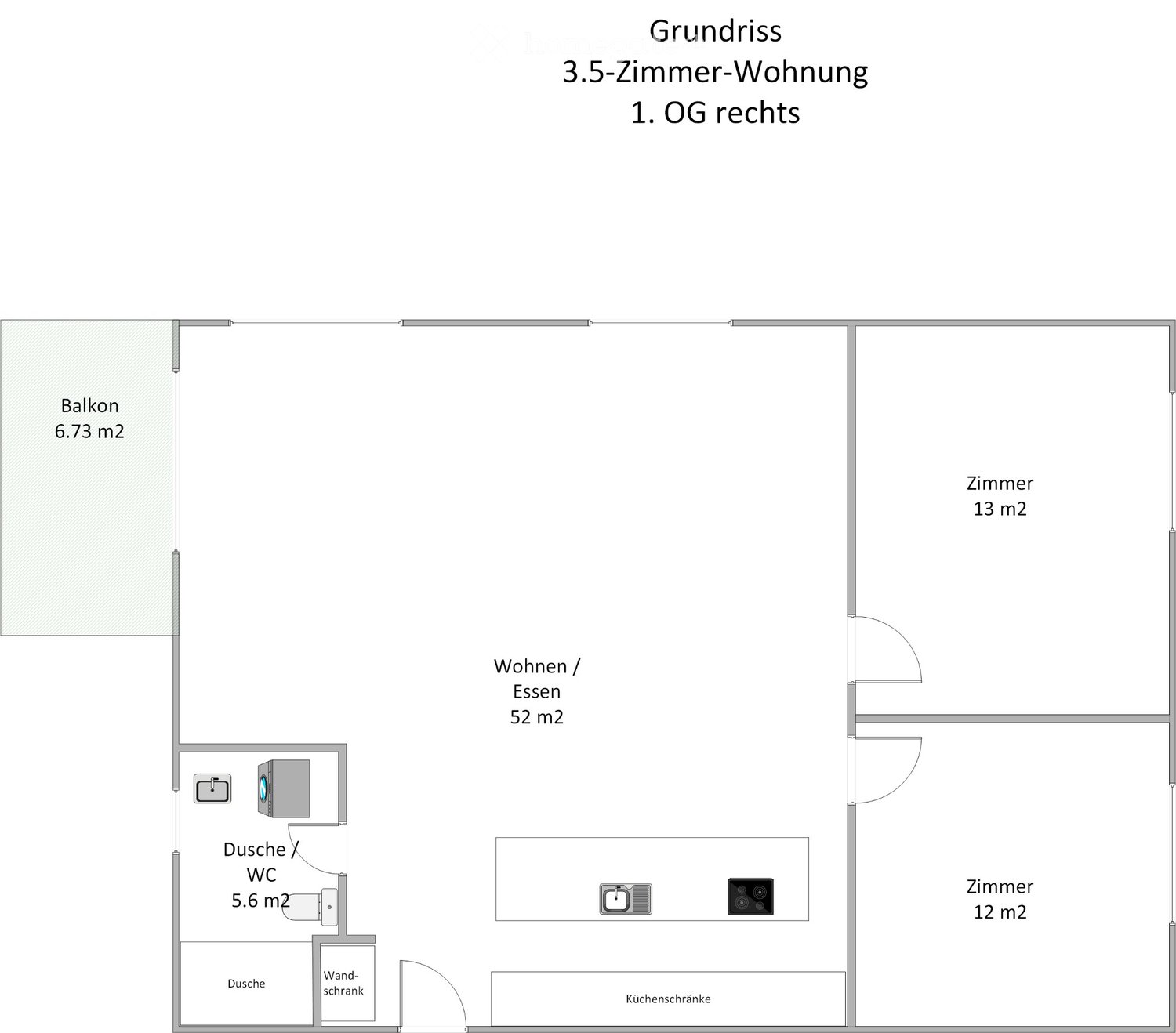 3 ½ rooms apartment, photo 5 of 5