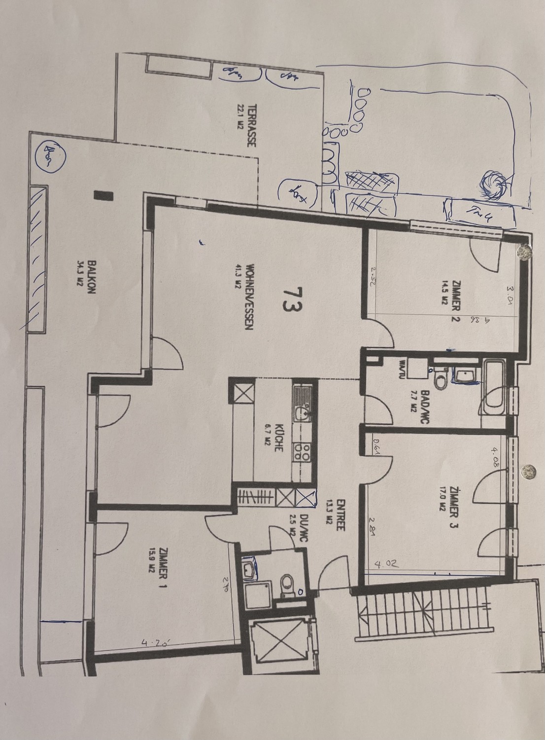 4 ½ rooms apartment