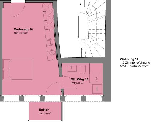 1 ½ rooms apartment, Foto 6 von 6