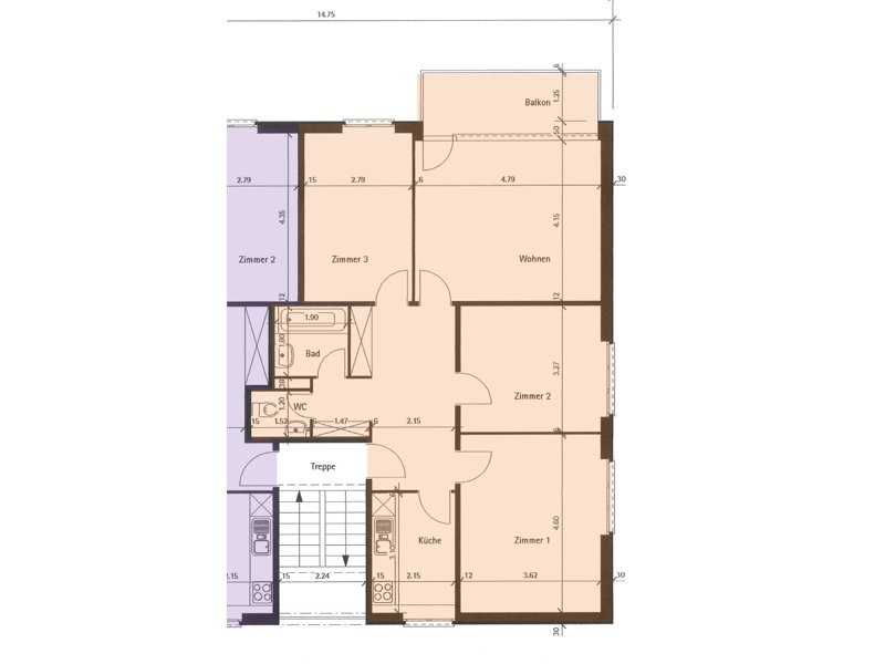 4 rooms apartment, photo 7 of 8
