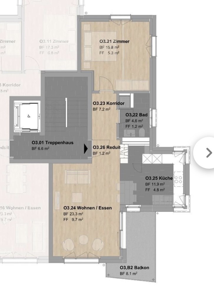 Appartamento di 2 ½ locali, foto 7 di 7