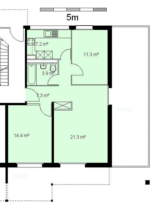 Appartement de 3 pièces