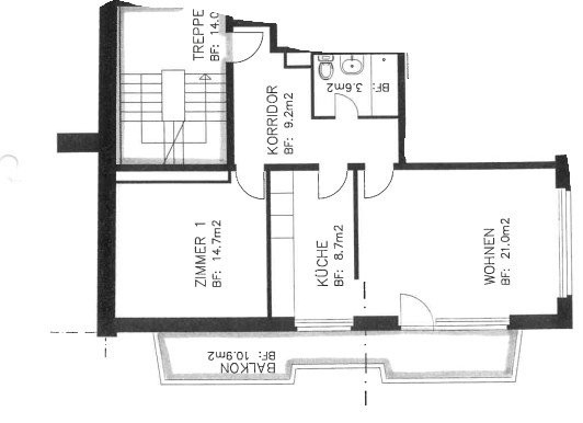 Appartement de 1 ½ pièce