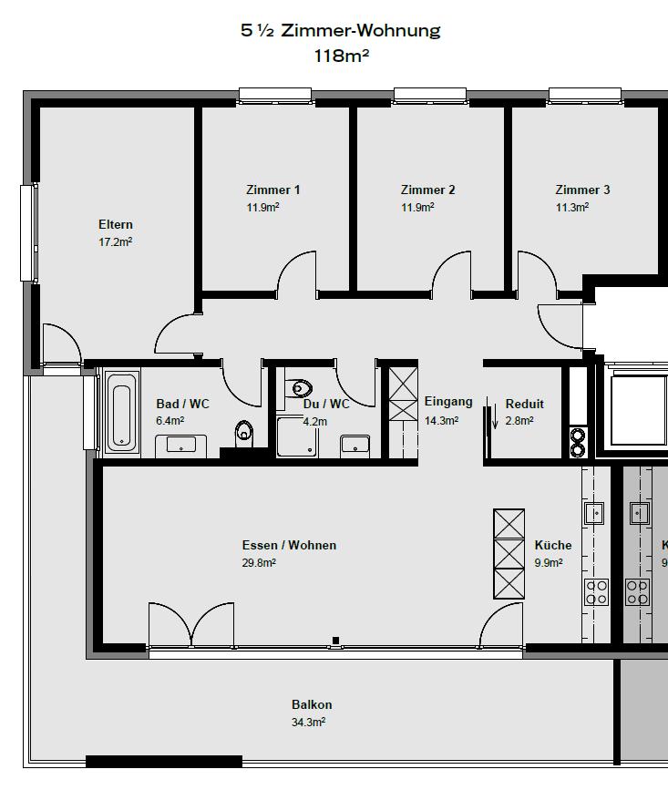5 ½ rooms apartment, photo 10 of 10