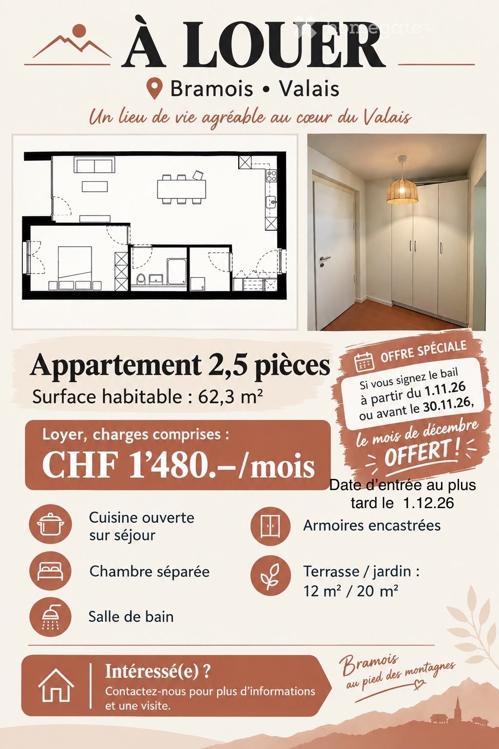 2 rooms apartment