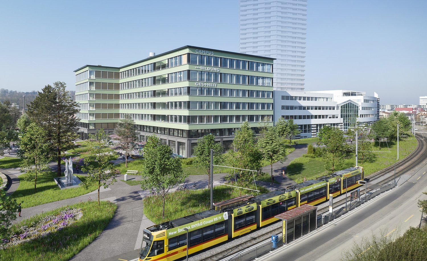 900m² office