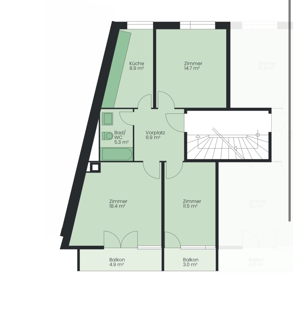 3 rooms apartment, photo 3 of 10