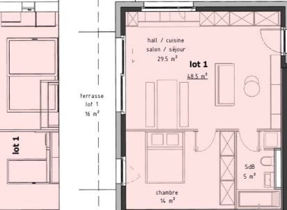 2 rooms apartment, photo 2 of 3