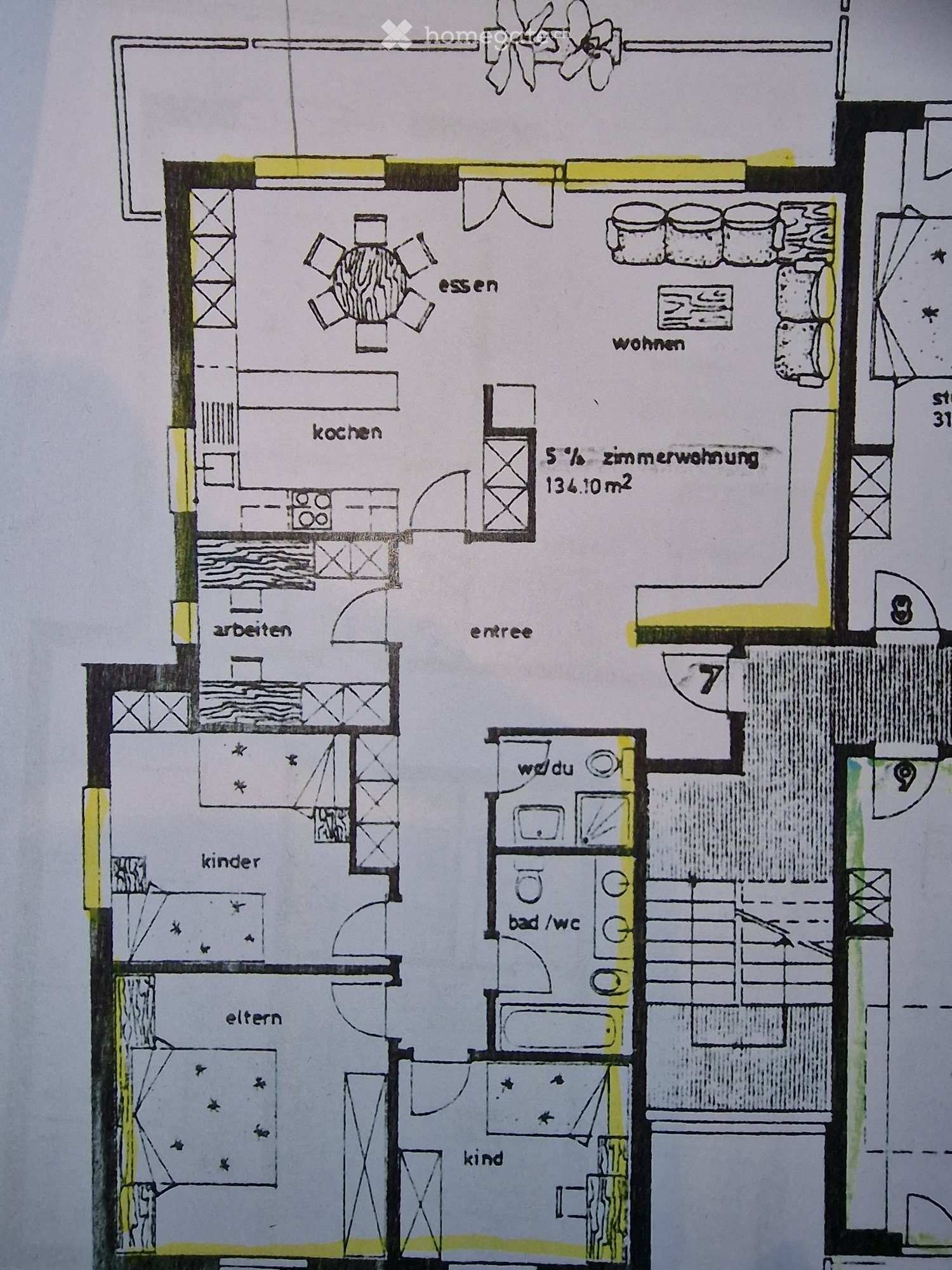 5 ½ pièces appartement