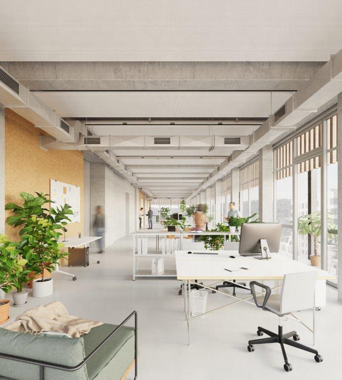 6000m² office