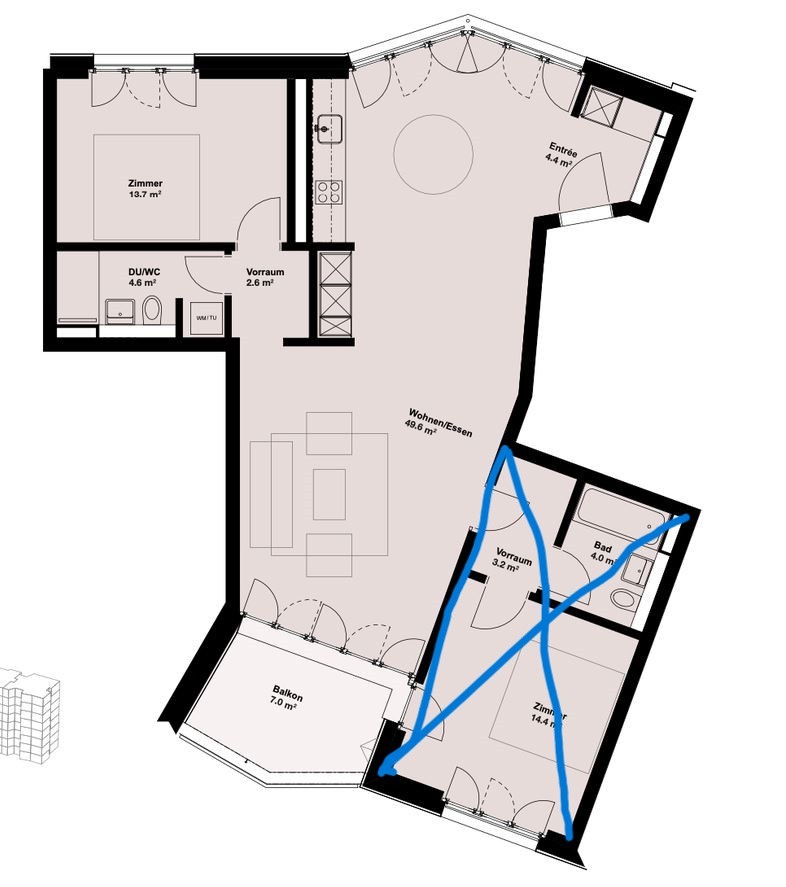 Appartement 2 ½ pièces